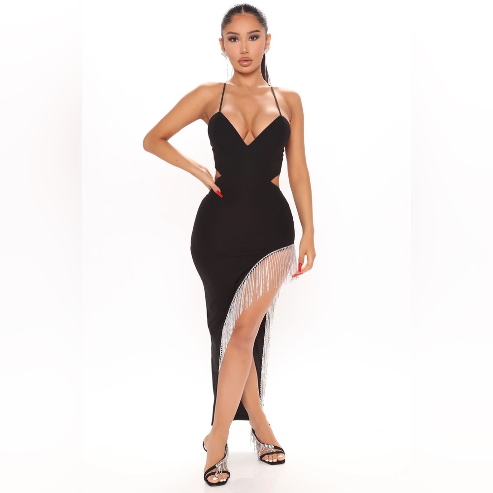 Dripping in elegance midi dress